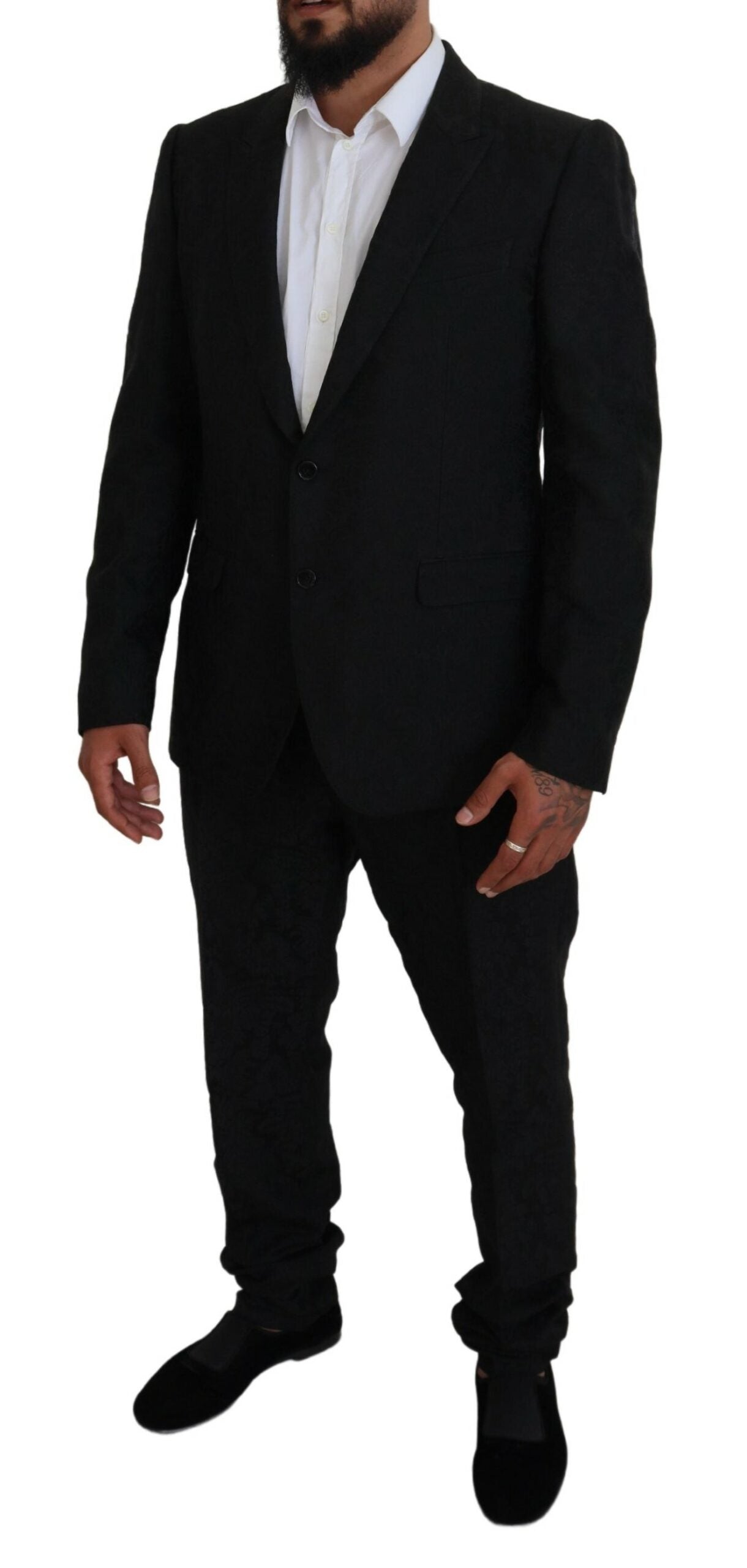 Black Single Breasted 2 Piece MARTINI Suit