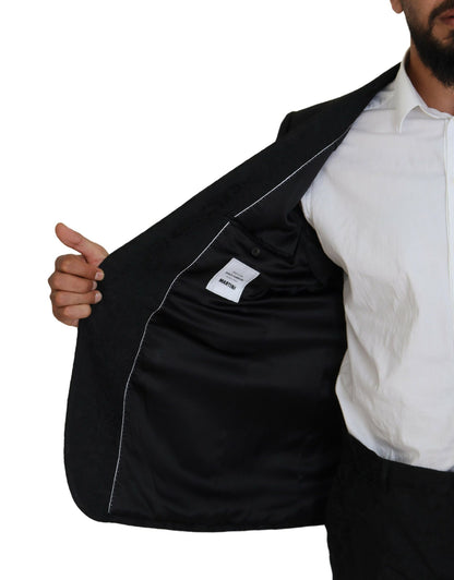 Black Single Breasted 2 Piece MARTINI Suit