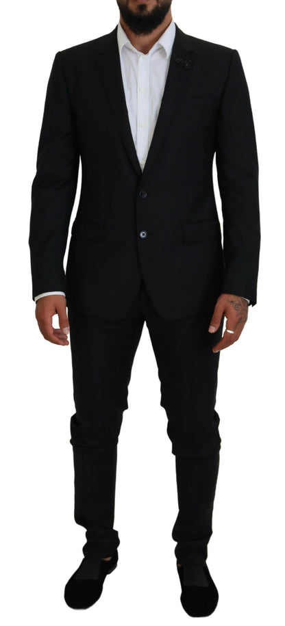 Black Single Breasted 2 Piece MARTINI Suit