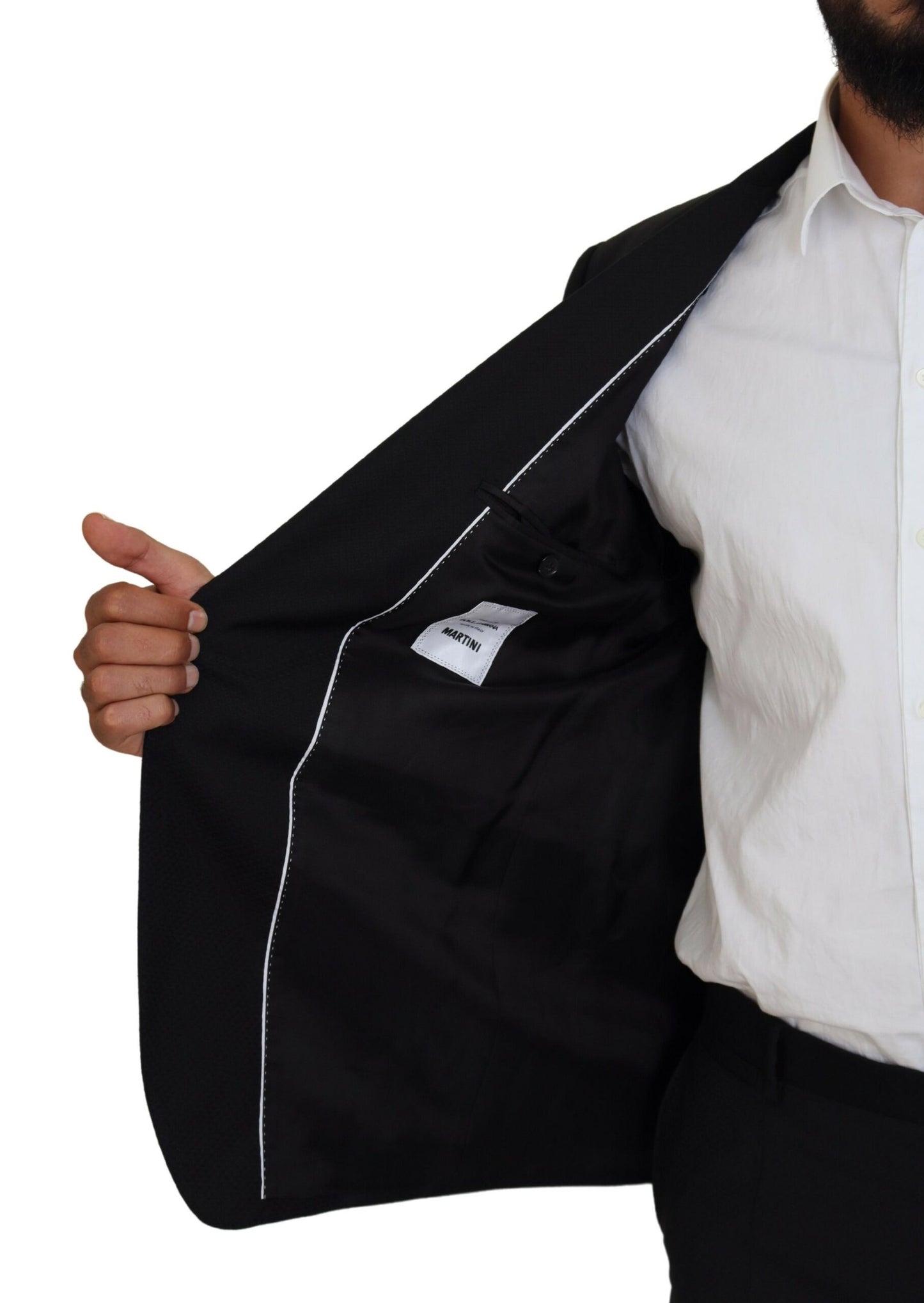 Black Single Breasted 2 Piece MARTINI Suit