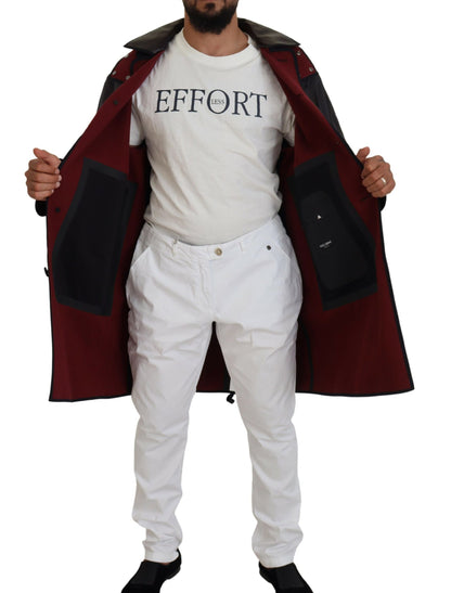 Black Trench Hooded Parka Cotton Jacket