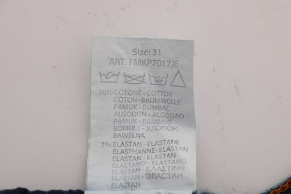 Blue Wash Torn Dunfermile Slim Fit Jeans