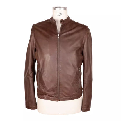 Brown Leather Men Jacket