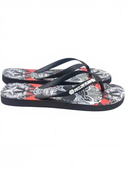 Multicolor Polyester Women Flip Flop
