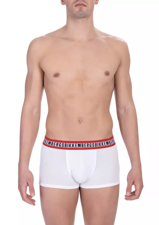 White Cotton Men's Underwear Trunk Pack