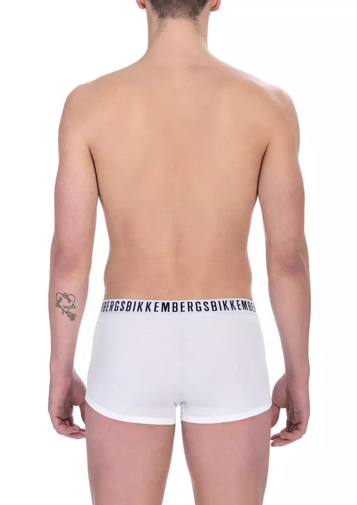 White Cotton Men's Trunk Underwear Twin Pack