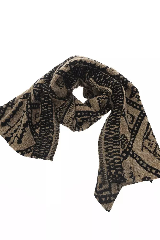 Brown Wool Women Scarf