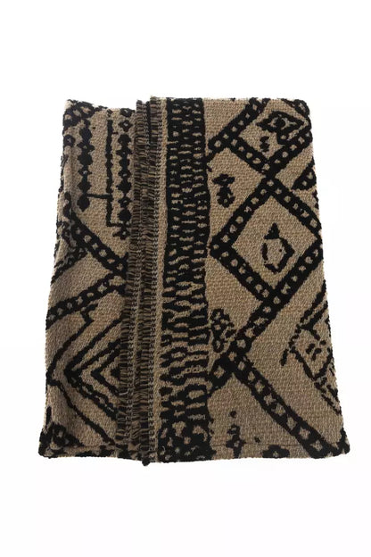 Brown Wool Women Scarf