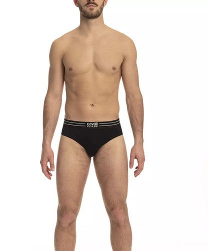 Black Cotton Men's Underwear Trio Pack