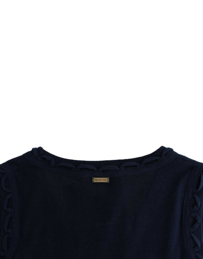 Blue cotton jersey dress