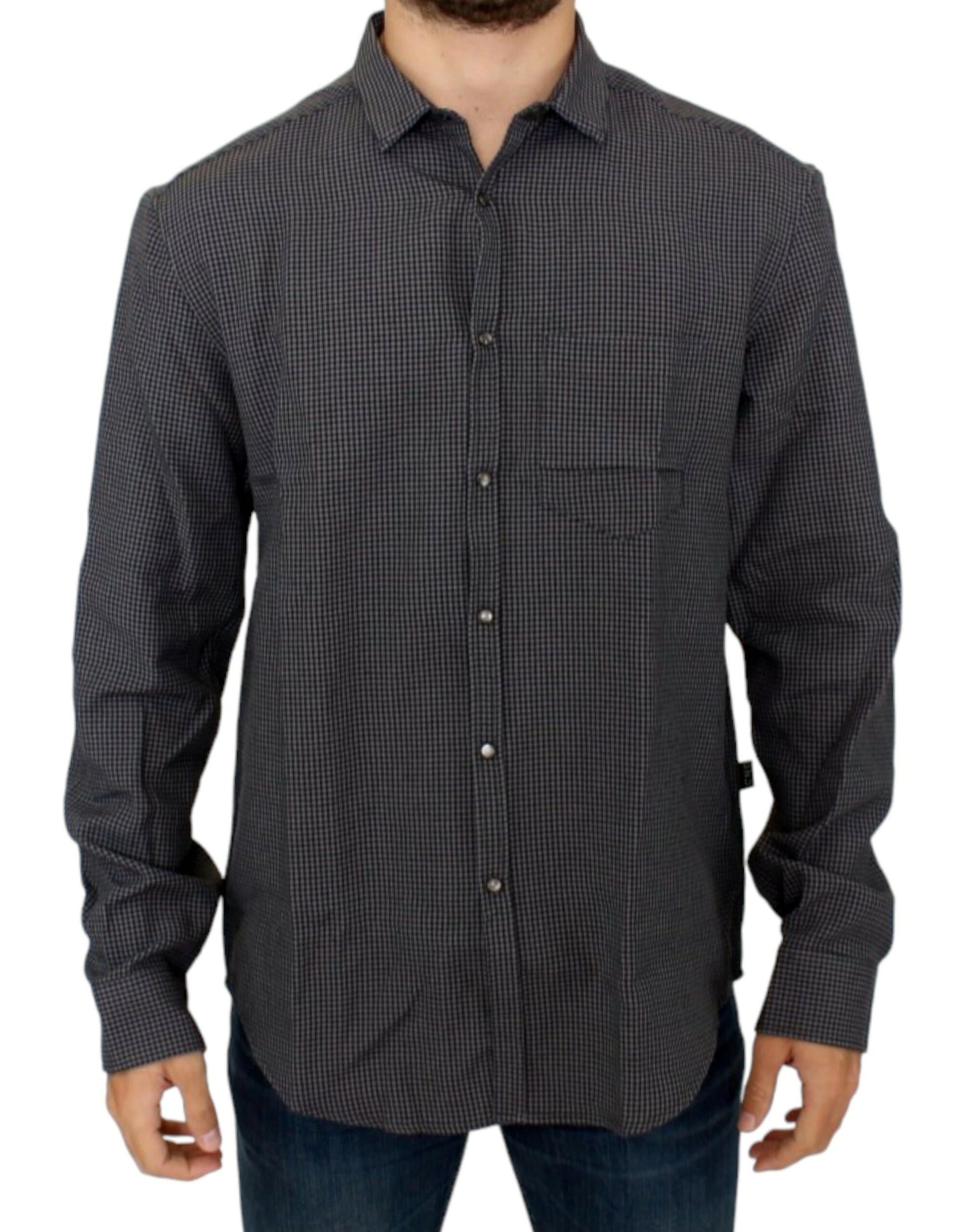 Gray linen casual shirt