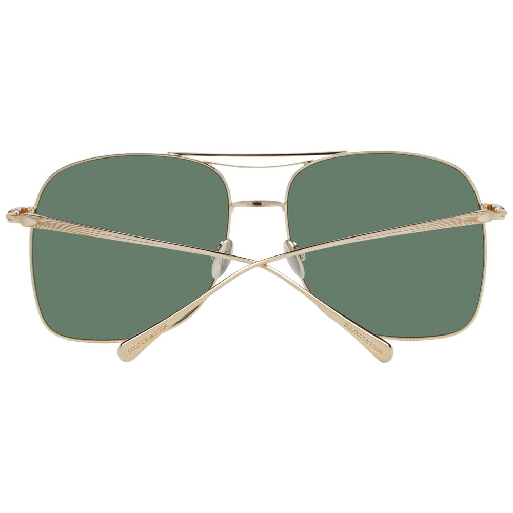 Gold Stainless Steel Sunglasses
