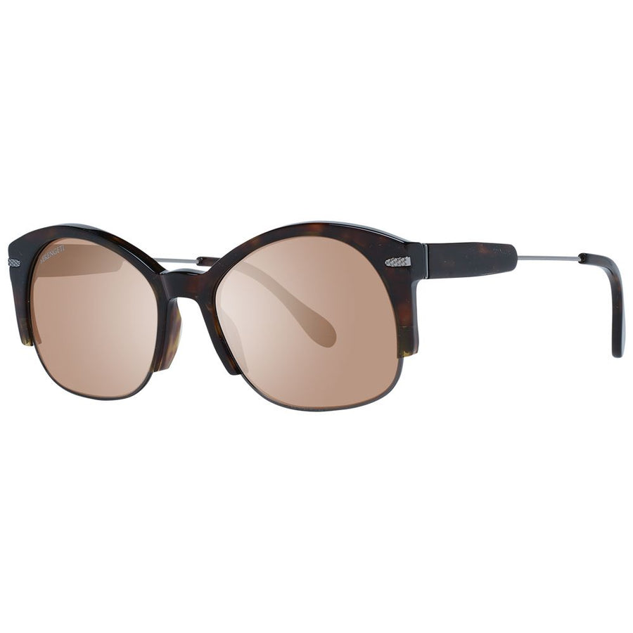 Brown Acetate & Metal Sunglasses