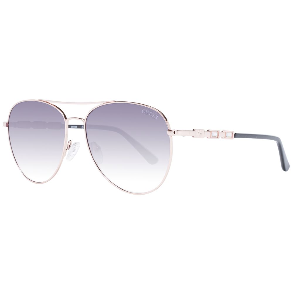 Rose Gold Metal Sunglasses