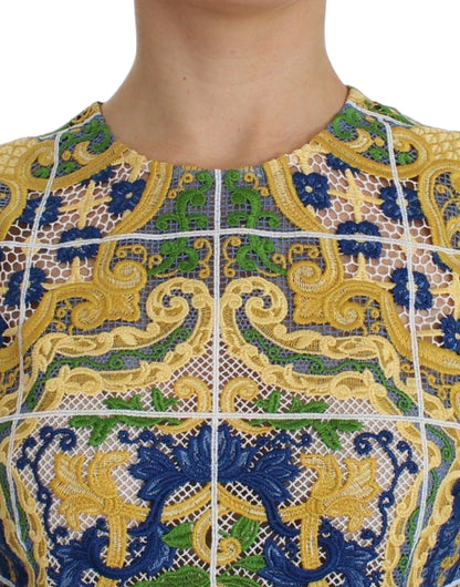 Multicolor Majolica Embroidered Sweater