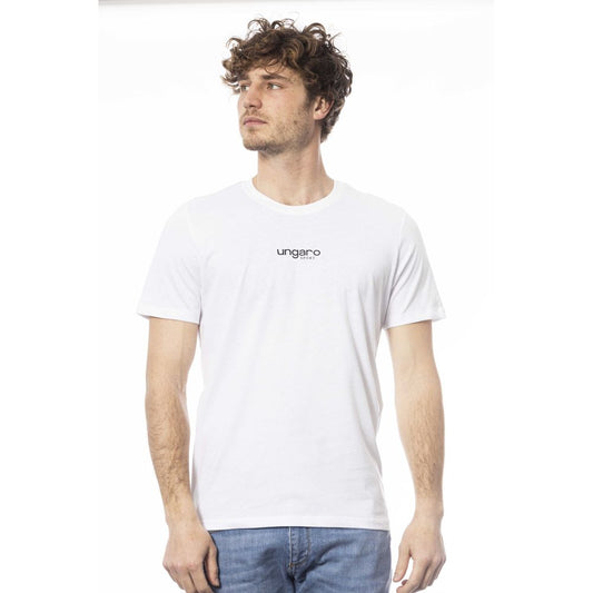 White Cotton Men's T-Shirt