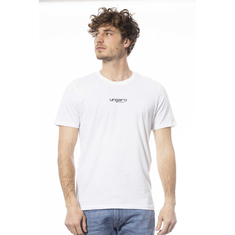 White Cotton Men's T-Shirt