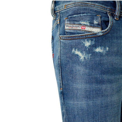 Blue Cotton Men Skinny Jean