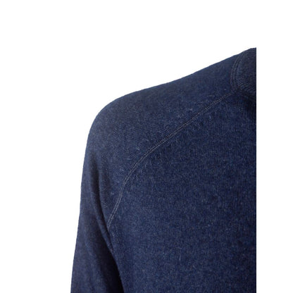 Blue Cashmere Men Sweater