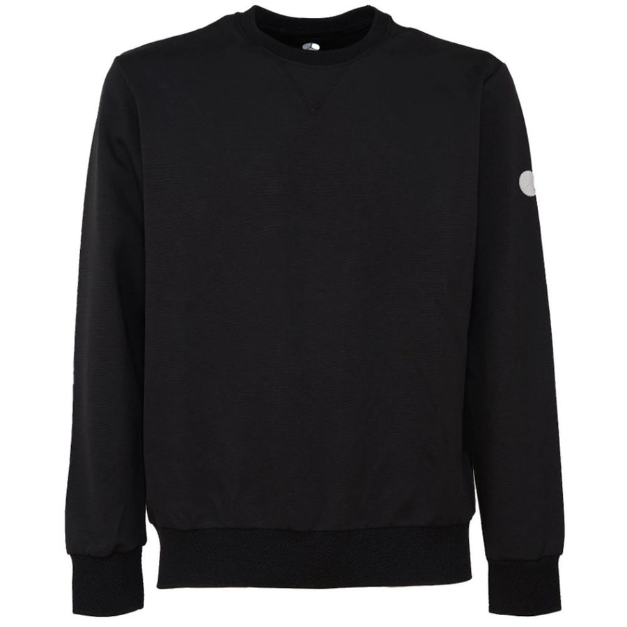 Black Cotton Men Sweater