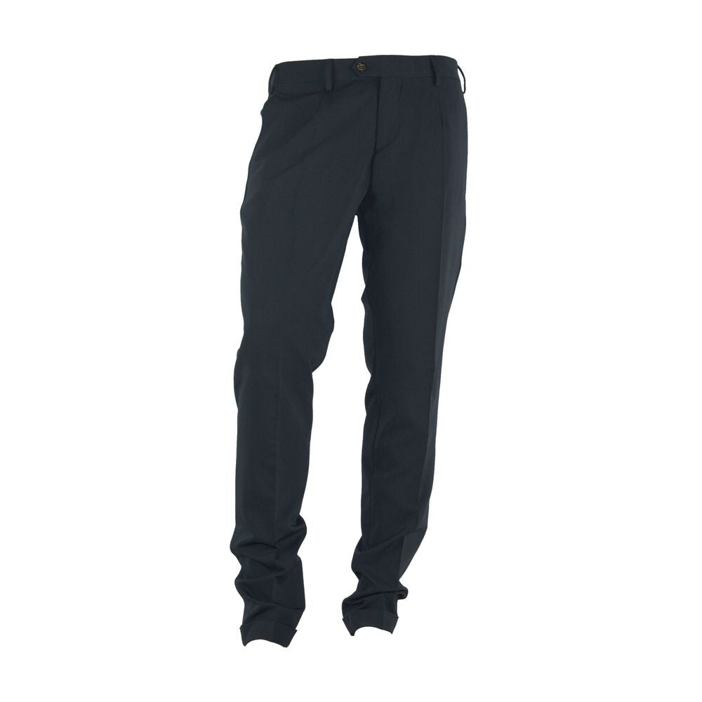 Black Polyester Men Pants