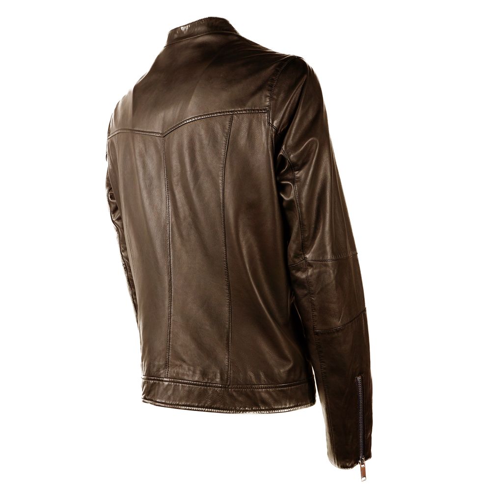 Brown Leather Men Jacket
