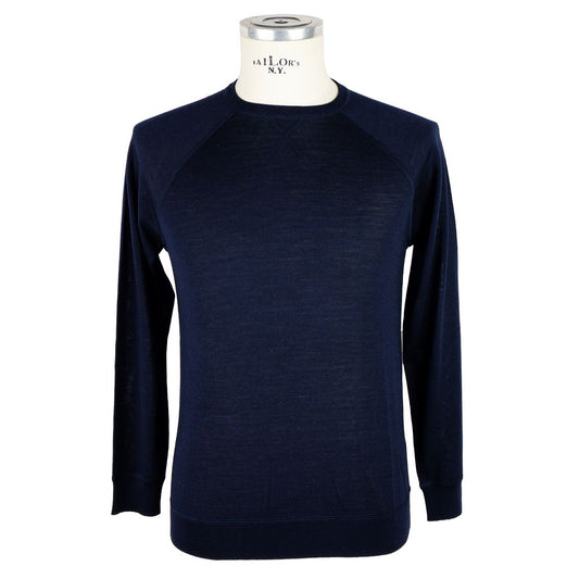 Blue Cashmere Men Sweater