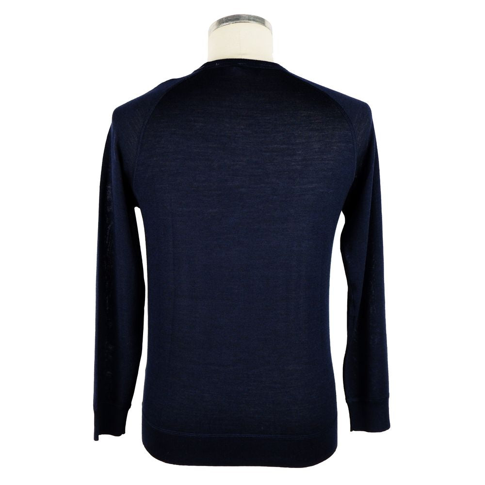 Blue Cashmere Men Sweater