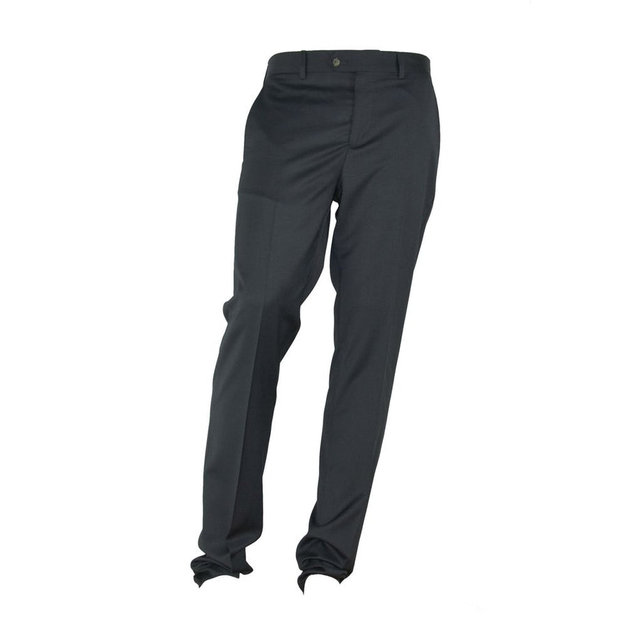 Gray Polyester Men Trouser