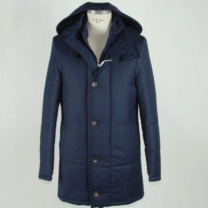 Blue Wool Men's Jacket