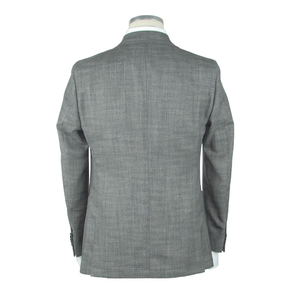 Gray Wool Men's Blazer
