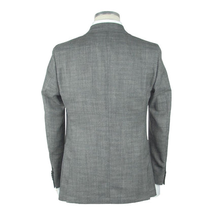 Gray Wool Men's Blazer