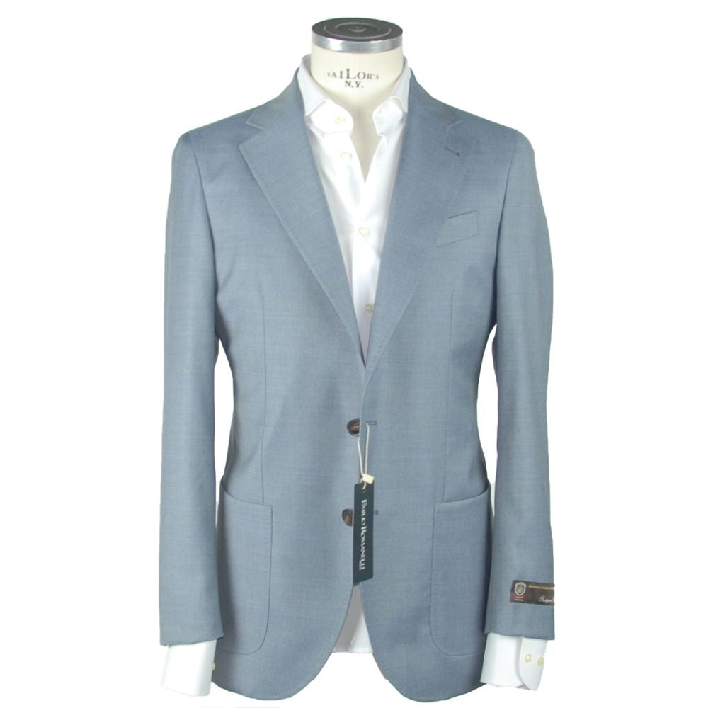 Blue Wool Men's Blazer