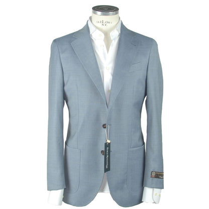 Blue Wool Men's Blazer