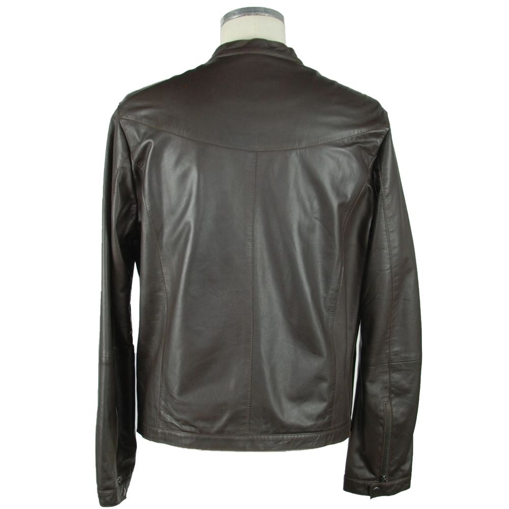 Brown Leather Men's Jacket