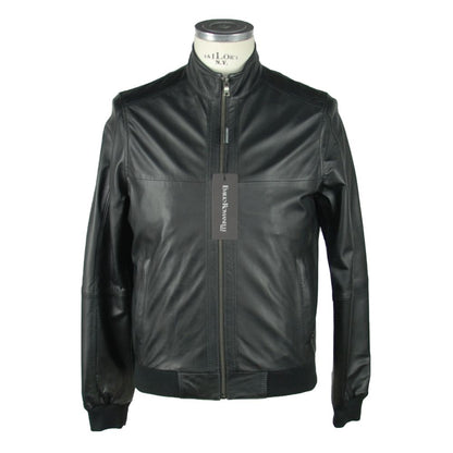 Black Leather Men's Jacket