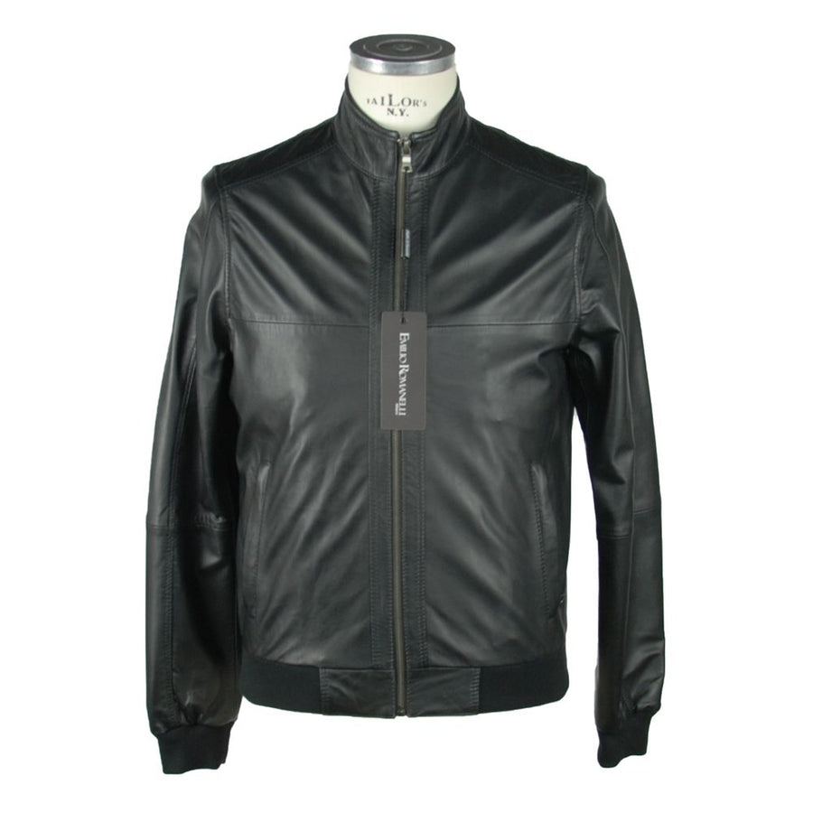Black Leather Men's Jacket