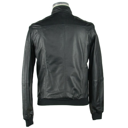 Black Leather Men's Jacket