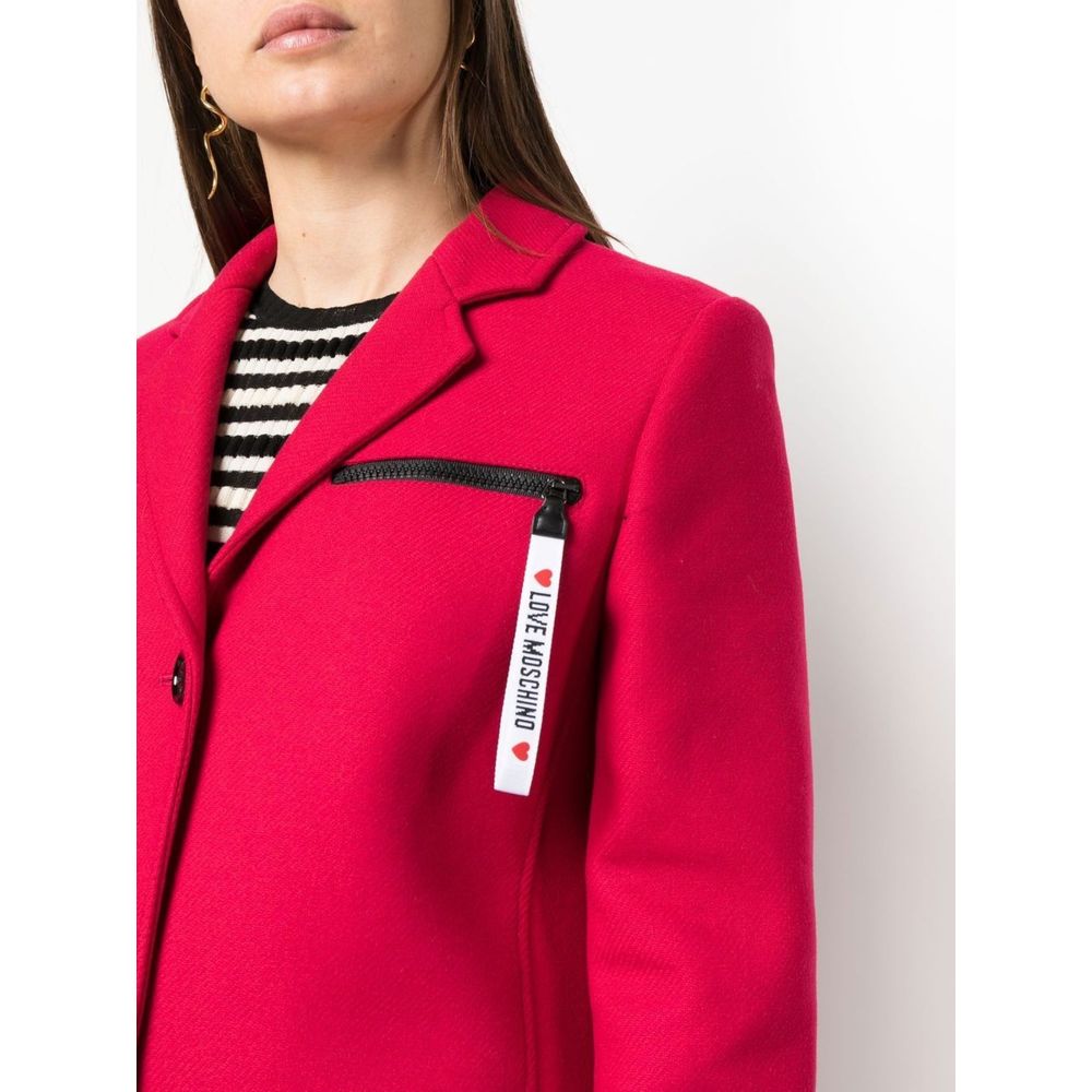 Red Wool Women Coat