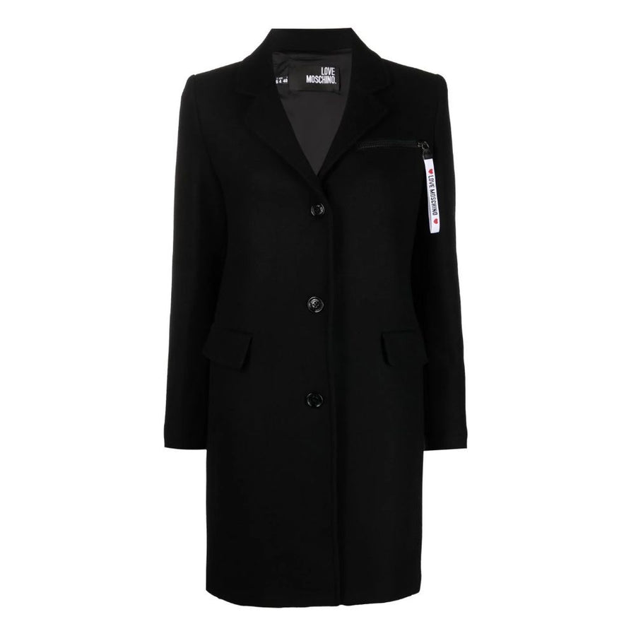 Black Wool Women Coat