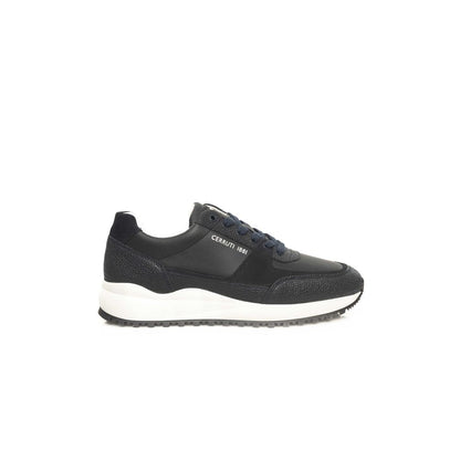 Blue Cowhide Men Sneaker