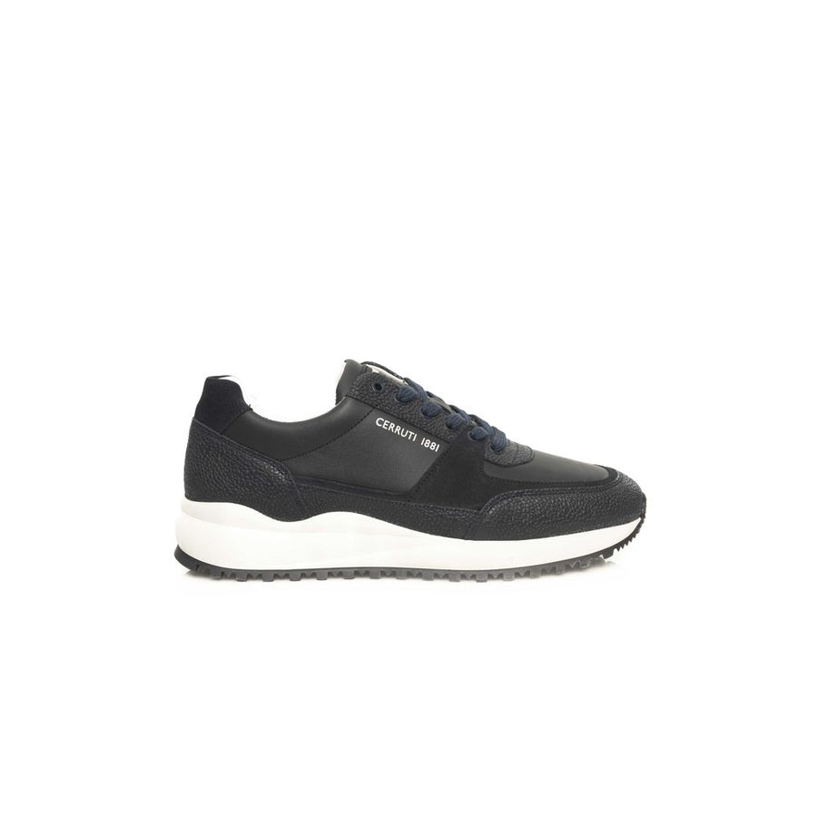 Blue Cowhide Men Sneaker