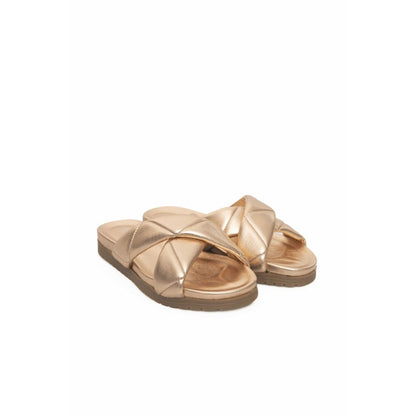 Beige Lambskin Women Sandal