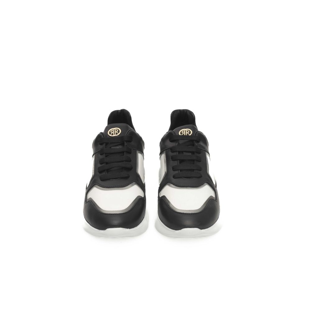 Black Cowhide Women Sneaker