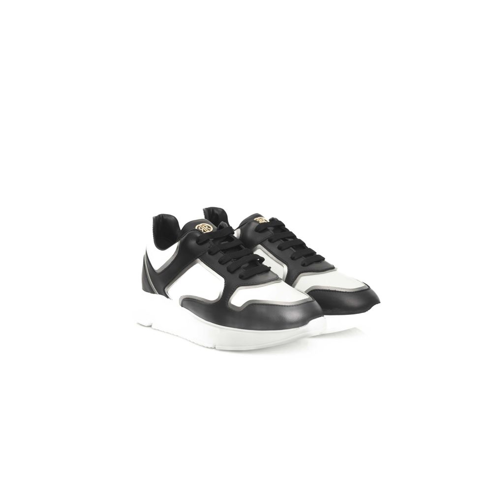 Black Cowhide Women Sneaker