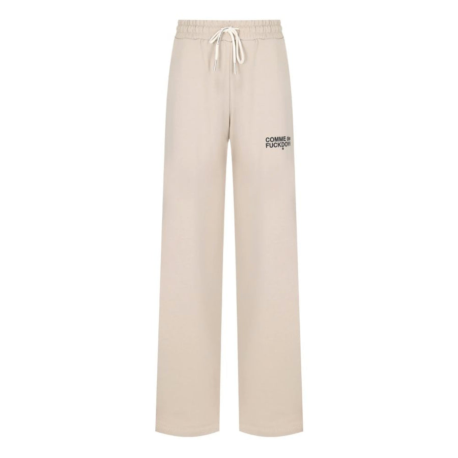 Beige Cotton Women Palazzo Pants