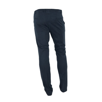 Blue Cotton Men's Trouser