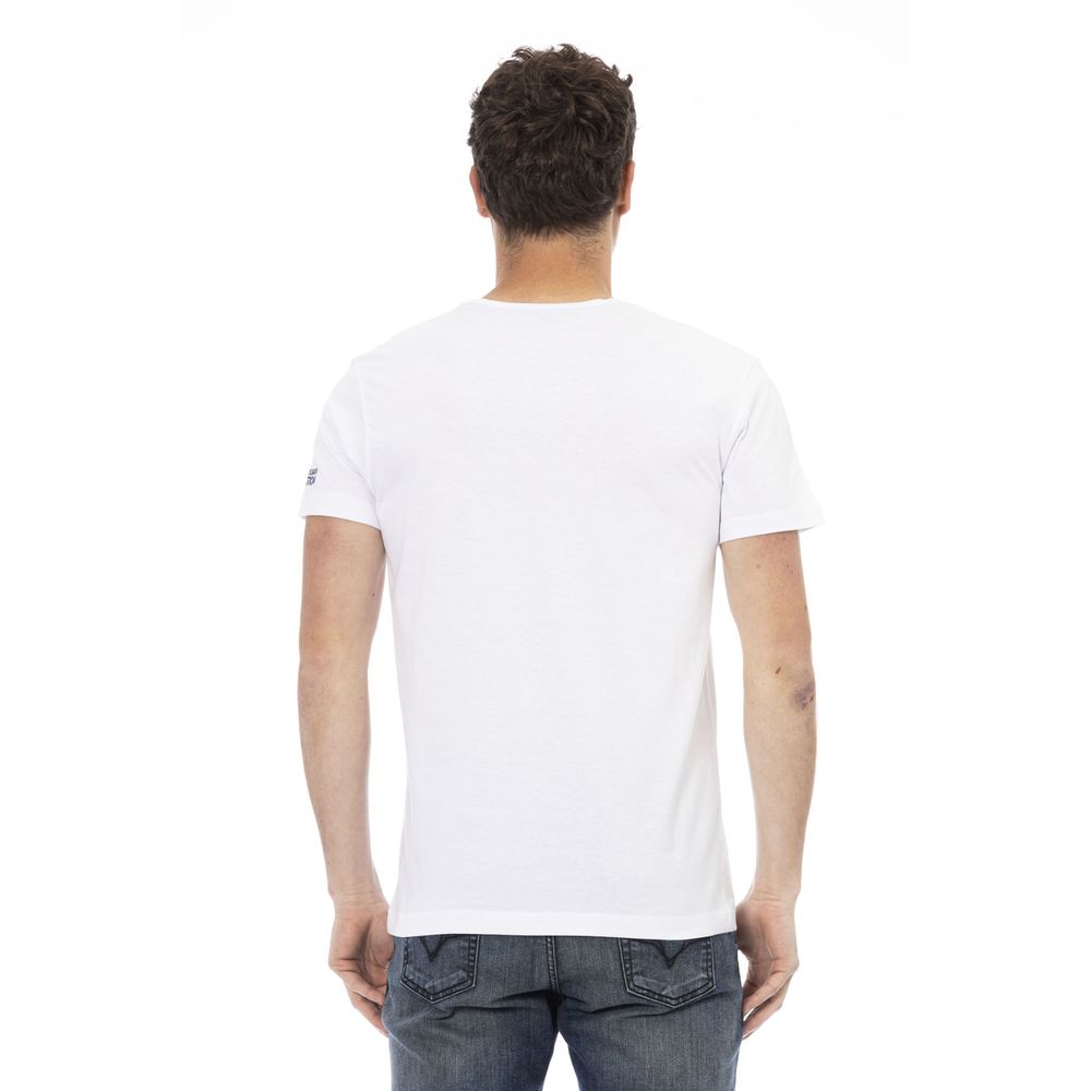 White Cotton Men's T-Shirt