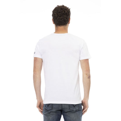 White Cotton Men's T-Shirt