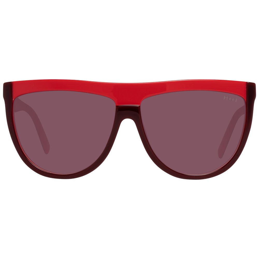 Burgundy Plastic Sunglasses